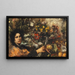 Die Blumenhändlerin - Antonio Mancini — gerahmtes Bild an der Wand