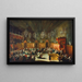 Un ballo in onore di Anna Maria Luisa de' Medici, elettrice palatina e figlia del granduca Cosimo III di Toscana - Antonio Stom — quadro incorniciato alla parete
