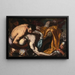 The Death of King Josiah - Antonio Zanchi — framed artwork on a wall