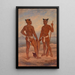 Men from the Marquesas - Antonio Zeno Shindler — framed artwork on a wall