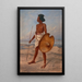 Nubian Painting - Antonio Zeno Shindler — framed artwork on a wall