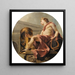 Apollon sitzend mit einer Lyra vor einer Athenerin und einer Schlange - Charles-André van Loo — Wandpräsentation des Kunstwerks