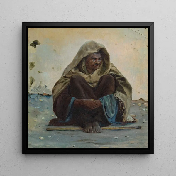 Arabe assis de face - Henry Brokman