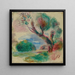 Albero a Cagnes, il mare in lontananza - Pierre — quadro incorniciato alla parete