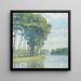 Trees by the canal - Paul Baum — framed artwork on a wall
