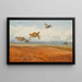 Una compagnia di pernici grigie in volo - Archibald Thorburn — quadro incorniciato alla parete