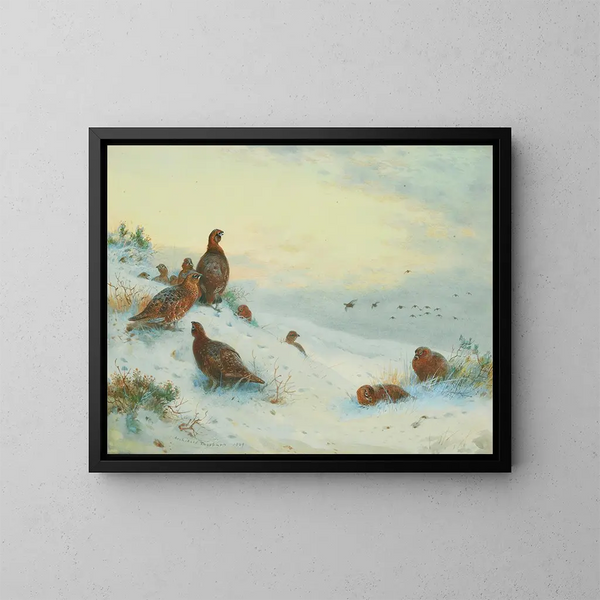 Ende der Saison - Archibald Thorburn — gerahmtes Bild an der Wand