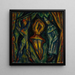 Arlequin, Colombine und Pierrot - Mark Gertler — gerahmtes Bild an der Wand