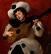 Arlequin mit einer Gitarre - Giacinto Tesio — Ansicht des Kunstwerks