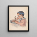 Kindermalerei beim Suppenessen - Armand Guillaumin — gerahmtes Bild an der Wand