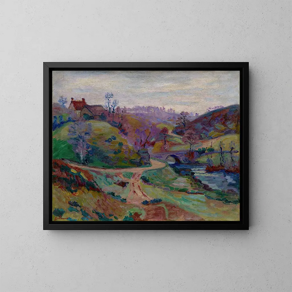 Pont Charraud à Crozant - Armand Guillaumin — gerahmtes Bild an der Wand