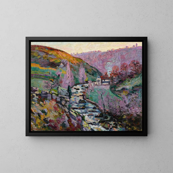 Crozant, la follia della sera - Armand Guillaumin — quadro incorniciato alla parete