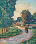 Donna su un sentiero a Épinay - sur - Orge - Armand Guillaumin — vista dell’opera
