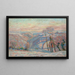 Gelée blanche au village de Crozant - Armand Guillaumin — gerahmtes Bild an der Wand