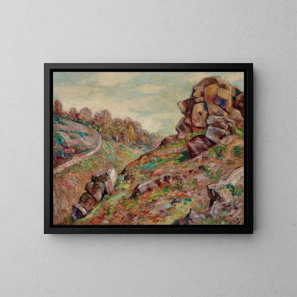 Altezza della Tavola, paesaggio della Creuse - Armand Guillaumin — quadro incorniciato alla parete