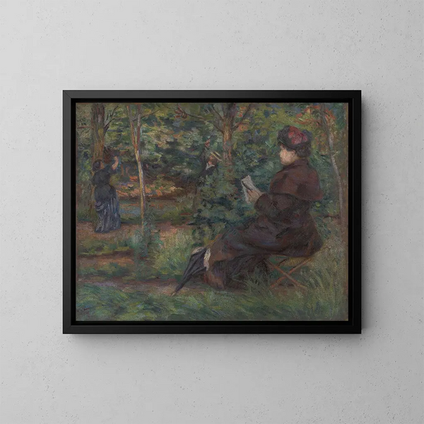 Nel giardino - Armand Guillaumin — quadro incorniciato alla parete