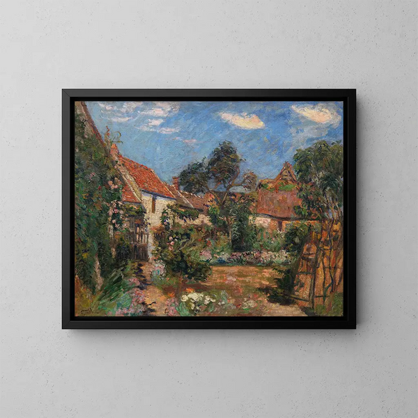 Giardino a Janville-sur-Juine - Armand Guillaumin — quadro incorniciato alla parete