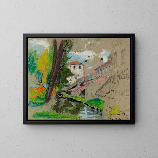 La Bivre - Armand Guillaumin — quadro incorniciato alla parete