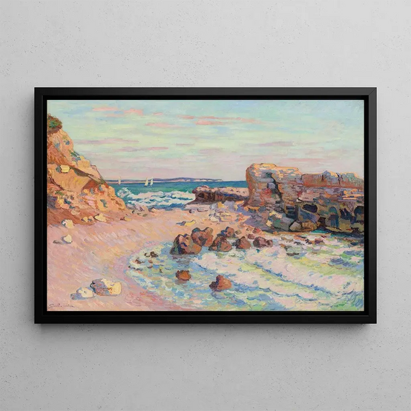 La Pierrière, Saint-Palais, marea crescente - Armand Guillaumin — quadro incorniciato alla parete