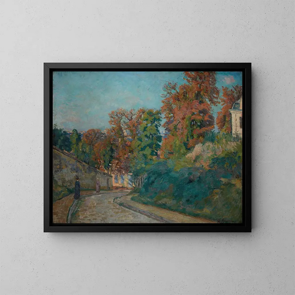 La Promenade dans une rue en Île-de-France - Armand Guillaumin — quadro incorniciato alla parete