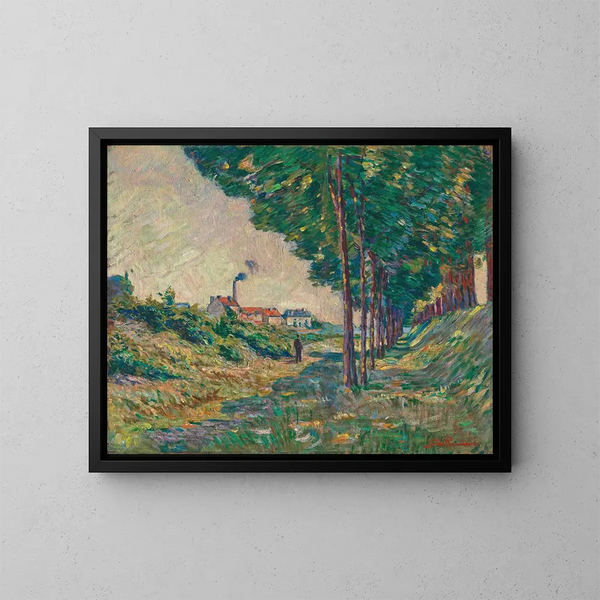 Le chemin de halage, Charenton, Île-de-France - Armand Guillaumin — quadro incorniciato alla parete