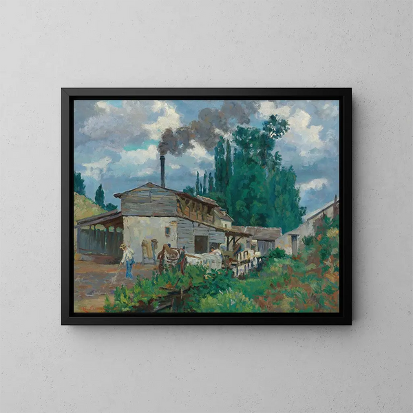 I bordi del Bivre - Armand Guillaumin — quadro incorniciato alla parete