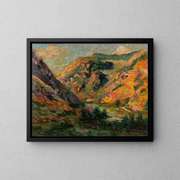 Le cave di La Lude - Armand Guillaumin — quadro incorniciato alla parete