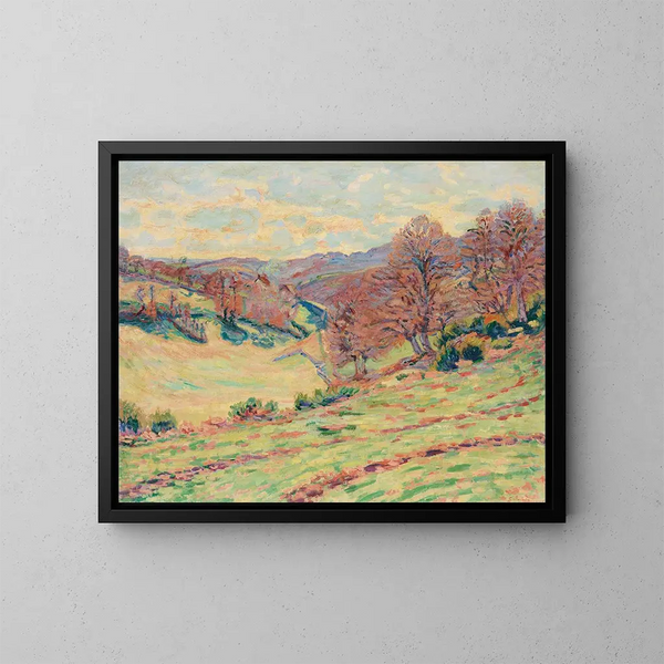 Le grandi gocce della sera - Armand Guillaumin — quadro incorniciato alla parete