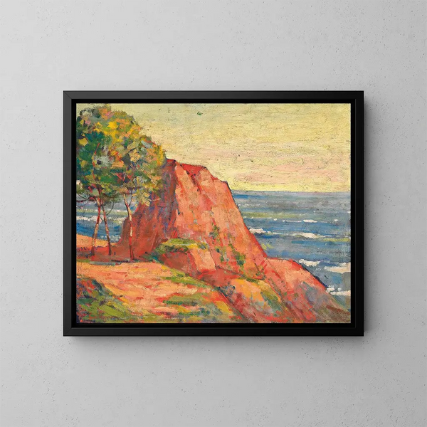 Le rocce rosse di Agay - Armand Guillaumin — quadro incorniciato alla parete