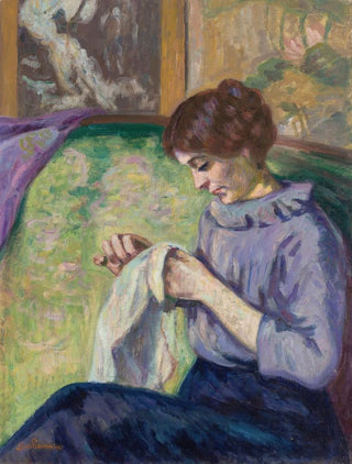 Armand Guillaumin - Madame Guillaumin cousant.webp