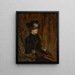 Madame Guillaumin con un ventaglio - Armand Guillaumin — quadro incorniciato alla parete
