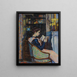 Armand Guillaumin - Mademoiselle Guillaumin Lisant.webp