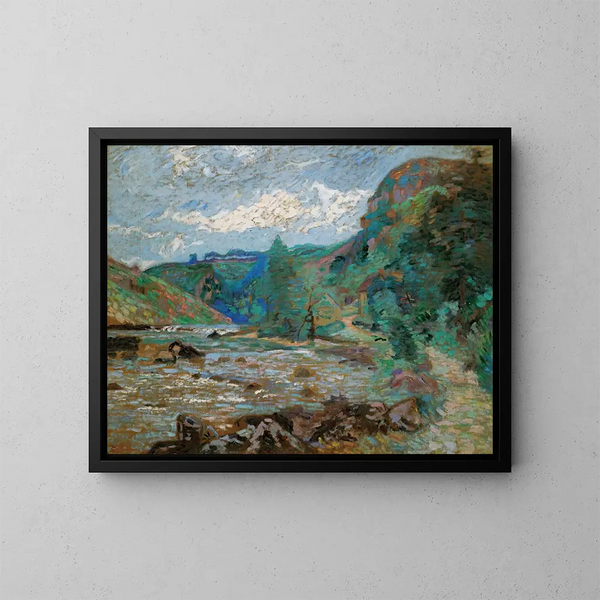 Moulin Bouchardon a Crozant - Armand Guillaumin — quadro incorniciato alla parete