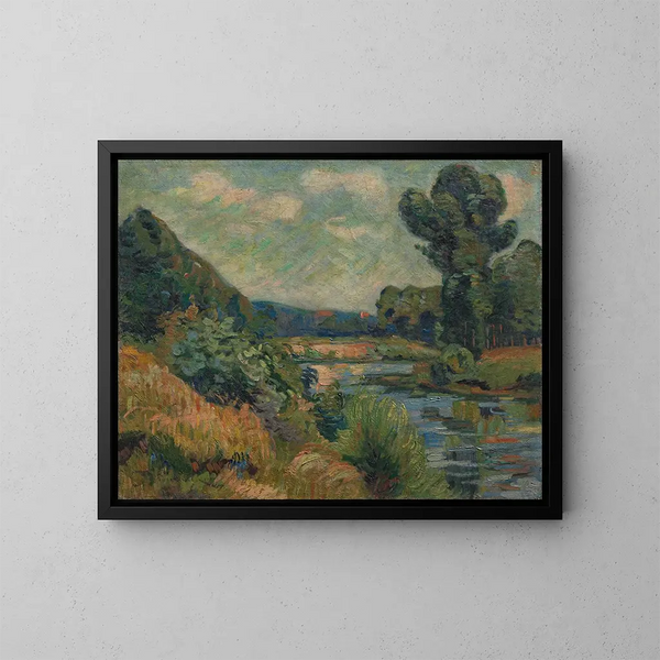 I bordi della Marna a Charenton - Armand Guillaumin — quadro incorniciato alla parete