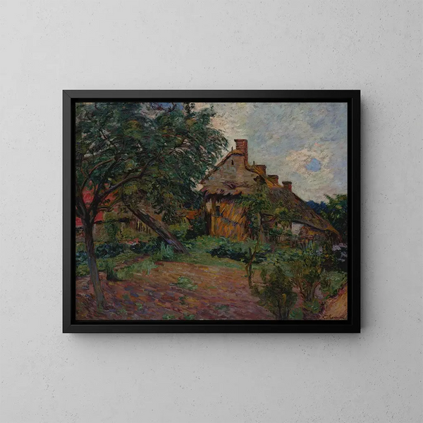 Dorf in der Île-de-France - Armand Guillaumin — gerahmtes Bild an der Wand