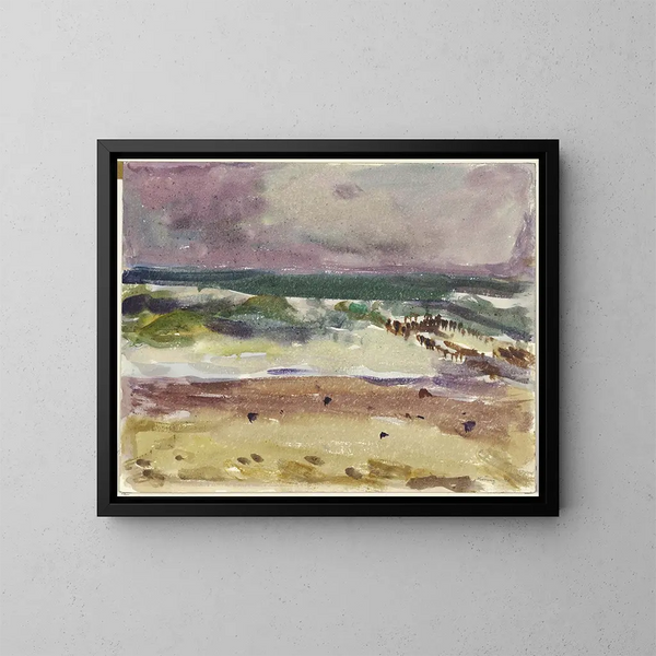 Motiv des Meeres in Sylt - Arno König — gerahmtes Bild an der Wand