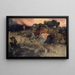Arnold Böcklin Gemälde Astolf flieht mit Orills Kopf — gerahmtes Bild an der Wand