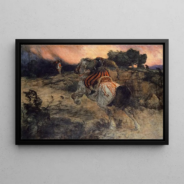 Arnold Bcklin - Astolf Riding Away with the Head of Orill.webp