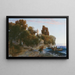 Château au Bord de la Mer, Meurtre dans le Jardin du Château - Arnold Böcklin — gerahmtes Bild an der Wand