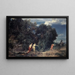 La caccia di Diana - Arnold Böcklin — quadro incorniciato alla parete