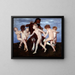 Tanzender Tisch mit Kindern - Arnold Böcklin — gerahmtes Bild an der Wand