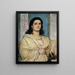 Portrait von Angela Böcklin in Muse - Arnold Böcklin — gerahmtes Bild an der Wand
