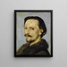 Ritratto di Adolf Bayersdorfer - Arnold Böcklin — quadro incorniciato alla parete