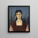 Ritratto di Clara Bruckmann-Böcklin, figlia maggiore dell'artista - Arnold Böcklin — quadro incorniciato alla parete