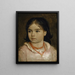 Ritratto di Lucia, figlia dell'artista - Arnold Böcklin — quadro incorniciato alla parete