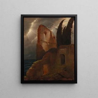 Arnold Bcklin - Ruin by the Sea.webp