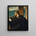 Autoritratto - Arnold Böcklin — quadro incorniciato alla parete