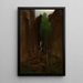 Frühling in einer engen Schlucht Quelle in einer felsigen Schlucht - Arnold Böcklin — gerahmtes Bild an der Wand
