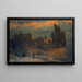Villa am Meer - Arnold Böcklin — gerahmtes Bild an der Wand