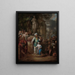 Sacrificio di Ifigenia - Arnold Houbraken — quadro incorniciato alla parete